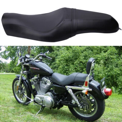 Driver Passenger Two Up Seat For Harley Davidson Sportster XL 883 1200 2005-2019 - Image 1 of 4