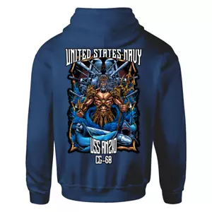 USS Anzio Hoodie - King Neptune - Shellback Hoodie - USN Hoodie - Veteran Gift - Picture 1 of 2