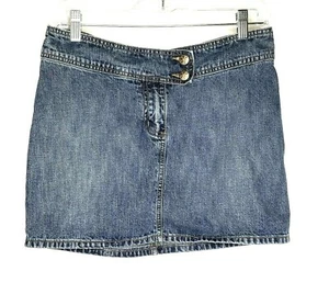SO Junior Jeans Rock Größe 7 mittelblau Denim Taille 30 Länge 15 Gesäßtaschen - Bild 1 von 6