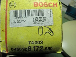 Filtro de combustible diésel Golf Jetta 1,6 L L4 1985-1992 NOS Bosch 0450906172 - Imagen 1 de 6
