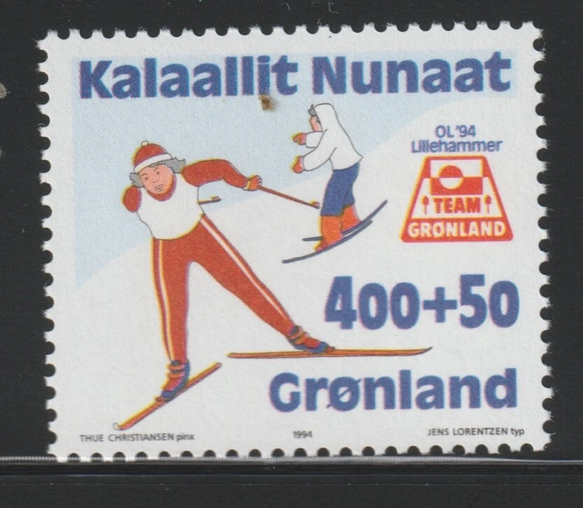 Groenlandia 1994 Sc # B 19 semi postal MNH OG Foto 1 de 1