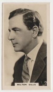 Milton Sills 1925 Lambert and Butler Popular Film Stars Tobacco Card #11 - Picture 1 of 2