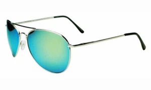 One Way Mirror Aviator Sunglasses * UV400 * Shatter Resistant * unisex * Jade - Picture 1 of 8