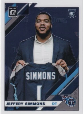 2019 OPTIC RC JEFFERY SIMMONS TENNESSEE TITANS ROOKIE - G210 - Image 1 of 2