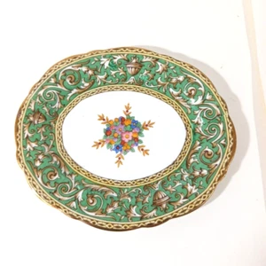 Paragon Porzellan Grün Florentiner Barock Schmuck Tablett Löffel Rest En - Bild 1 von 4