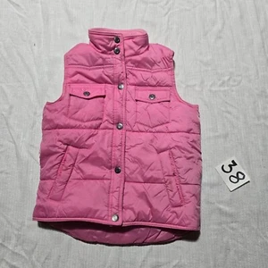 Walls Ranch Wear Pink Puffer Vest Jacket Montana Embroidery YOUTH L Large - Picture 1 of 8