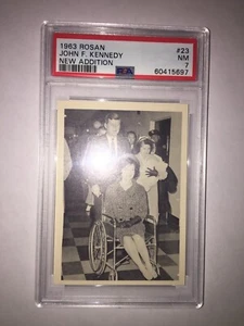 1963 ROSAN JOHN F KENNEDY #23 JFK NEW ADDITION PSA 7 NM - Picture 1 of 6