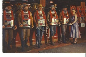 MÁQUINAS TRAGAMONEDAS DE POSTAL EN NEVADA JOVEN DAMA - Imagen 1 de 2