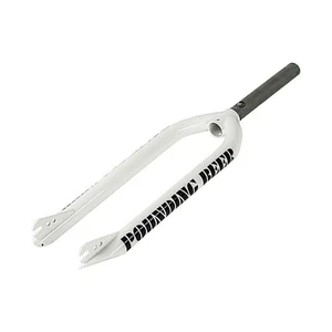 S&M Bikes 26" "Pounding Beer" 1 1/8" threadless 3/8" axle BMX fork WHITE - Picture 1 of 3