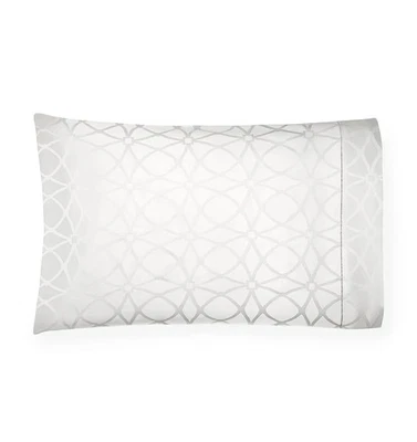 Sferra Giza 45 Porta White Standard Pillowcase Egyptian Cotton Sateen Italy NEW - Image 1 of 4