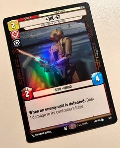Star Wars Unlimited LOF 632 HK-47 Esclamazione: Die, sacchetto di carne! Foil - Foto 1 di 1