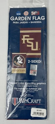 NWT Garden Flag 12.5”x18” Florida State University FSU Seminoles Sports 2-sided - Image 1 of 3