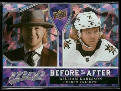 2021-22 U D MVP #BA-19 William Karlsson Vegas Golden Knights Before and After - Image 1 of 2