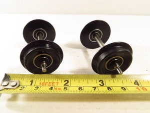 G Scale BALL BEARING Roll-EZ BLACK Metal Wheels, 1 Pair, Fits LGB, NEW - Picture 1 of 4