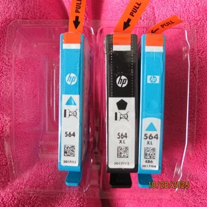 ORIGINAL HP 564XL VERSCHIEDENE FARBEN Tintenpatronen abgelaufen SCHWARZ + 2 ZUFÄLLIGE FARBEN - Bild 1 von 3