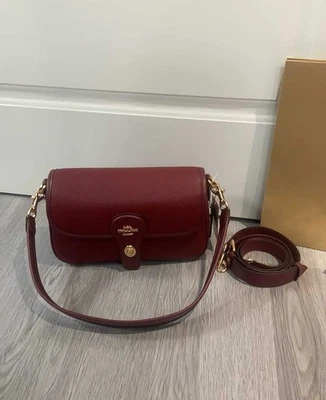 COACH Hadley Shoulder Bag Red 2 Way Crossbody Bag CY683 outlet New - Image 1 of 4