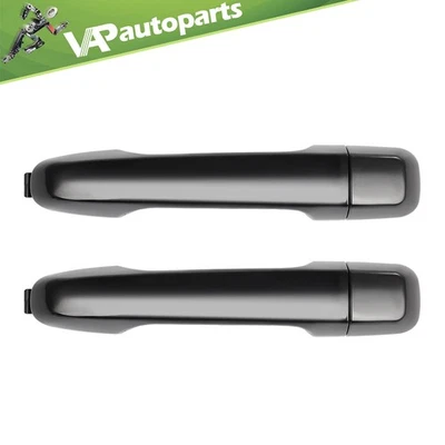 Juego de 2 manijas de puerta exterior traseras negras lisas para Toyota 4Runner 2010-2018 Foto 1 de 4