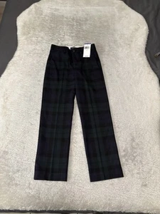 New Polo Ralph Lauren Kids Boys 6 Black Green Blue Plaid Pants NWT - Picture 1 of 8