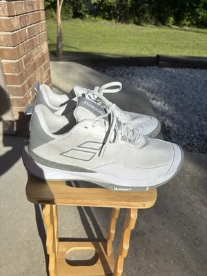 Tênis Feminino Babolat SFX Evo - Branco/Cinza - Novo - Imagem 1 de 4