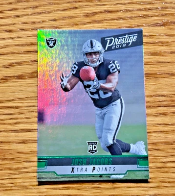 JOSH JACOBS 2019 Panini Prestige #240 Rookie RC Xtra Points Green - Image 1 of 2