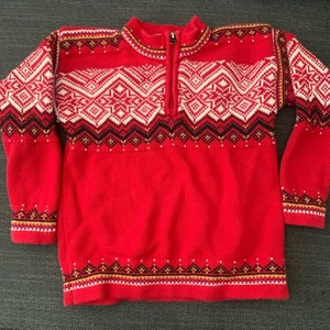 Hanna Andersson dicker Pullover Fair Isle Gr. 5 Gr. 110 Nordic Style - Bild 1 von 4