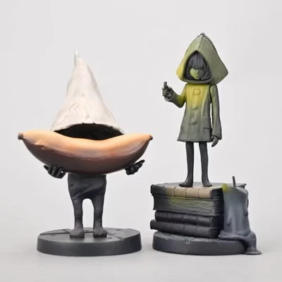 ZD TOYS Little Nightmares Collectible Figure Set Mono & Six 2-Pack Statue Game Gift