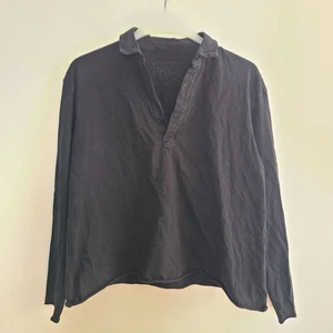 Frank & Eileen Damen Patrick Popover Henley Sweatshirt Oberteil Gr. M schwarz - Bild 1 von 9
