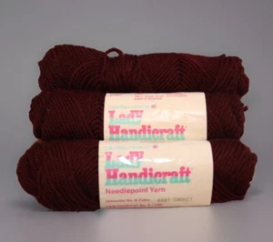Lady Handicraft Needlepoint Yarn Virgin Wool Garnet Purple Color 688 Set of 3 - Picture 1 of 6