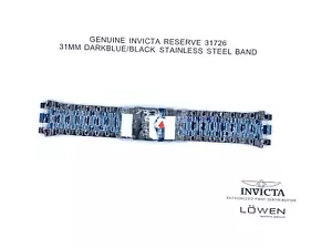 Authentic Invicta Reserve 31726 DarkBlue/Black Stainless Steel 31MM Watch Band - Picture 1 of 2