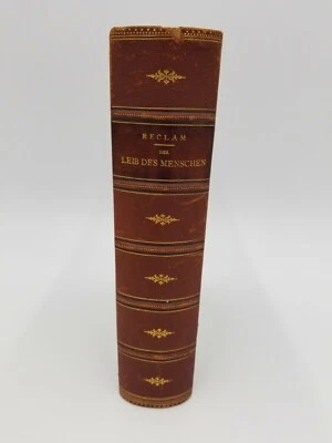 1870 Der Leib Des Menschen (Human Body) C. Reclam German Illustrated Staging HC - Image 1 of 4