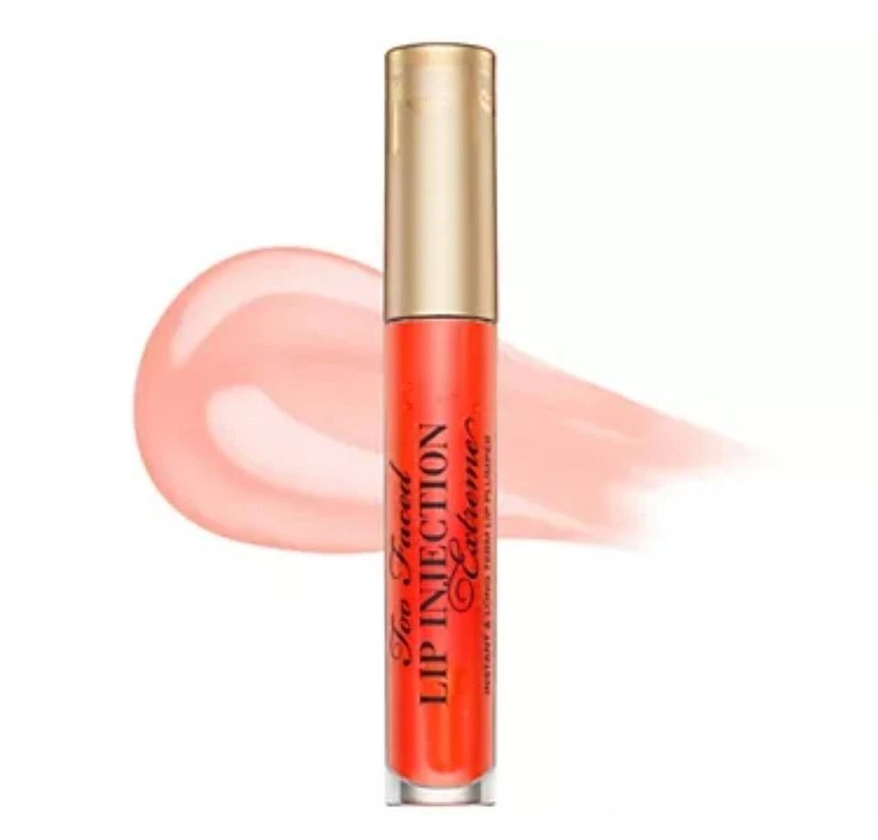 Too Faced TANGERINE DREAM Lip Injection Extreme Plumper 0,14 oz Novo na caixa! - Imagem 1 de 1