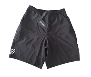 Pantalones Cortos Forrados Peloton Lululemon Para Hombre Negros Logo Pace Breaker 9" ~ Medianos ~ Nuevos con Etiquetas - Imagen 1 de 9