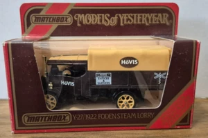 Y 27 1922 Foden Steam Wagon Hövis Models of Yesteryear Matchbox J Box - Bild 1 von 2