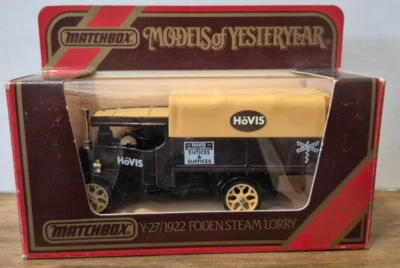 Y 27 1922 Foden Steam Wagon Hövis Models of Yesteryear Matchbox J Box - Bild 1 von 2