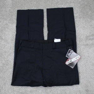 Elbeco Distinction Uniform Pants NWT Mens 34R Black Wool/Poly Blend Stretch - Picture 1 of 15