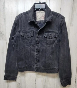 Mark Moto Jeansjacke Damen Small Black Faded Wash 2010 By Andrew Marc - Bild 1 von 15
