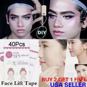 40PCS 3x Set Instant Face Lift Tape Neck Eye Lift V Line Shape Tape Anti Wrinkle - Picture 1 of 6