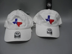 '47 MARCA LIMPIEZA TEXAS GORRAS SOMBREROS TALLA ÚNICA BORDADO LOGO ALGODÓN NUEVO CON ETIQUETAS - Imagen 1 de 2