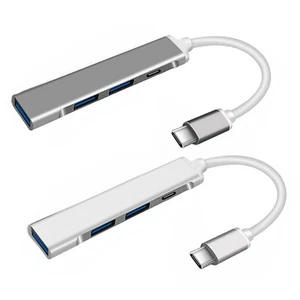 TypeC 3.1 to 4 Port USB C HUB USB 3.0 Multi Splitter Adapter OTG For Computer 0O - Picture 1 of 12