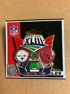 Super Bowl XLIII - Steelers VS Cardinals enamel pin - Picture 1 of 1