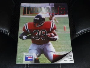 1999 SAM HOUSTON STATE AT ARKANSAS STATE COLLEGE FOOTBALL PROGRAM EX-MINT - Foto 1 di 1