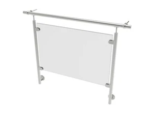 Franzözisches Balkon Glasgeländer Edelstahl Komplekt Set Glas T8,76mm 1m x 1,5m - Bild 1 von 2