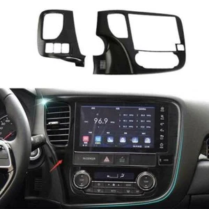 For Mitsubishi Outlander 2013-20 Brushed Console GPS Navigation Panel Frame Trim - Picture 1 of 7