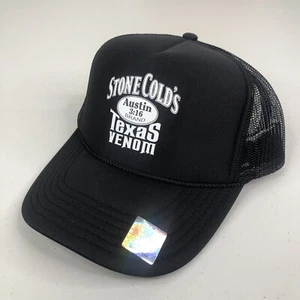 Stone Cold Steve Austin 3:16 Hat Black Texas Venom Snapback Trucker Cap WWE WWF - Picture 1 of 8