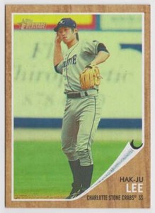 2011 Topps Heritage Minor League Green Tint #150 Hak-Ju Lee 319/620