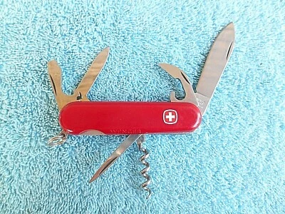 NAVAJA SUIZA por WENGER DELEMONT ACERO INOXIDABLE 6 HOJAS MULTIHERRAMIENTAS CON ANUNCIO Foto 1 de 4