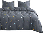 - Spaces Comforter Set, 100% Cotton Fabric with Soft Microfiber Fill Bedding, Gr