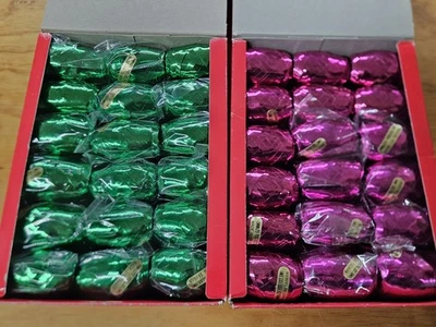 Lot 72 Spools Metallic Pink Green Curling Ribbon 25 YDS Christmas Gift Wrapping - Imagem 1 de 3