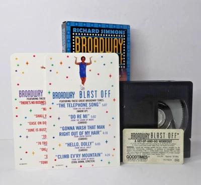 Richard Simmons Broadway Blast Off - A Get-Up-And-Go Workout VHS (2000) w/Insert - Image 1 of 4