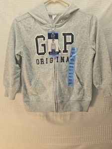 Gap Full Zip Hoodie Boys Size 6/7 Gray - Picture 1 of 6